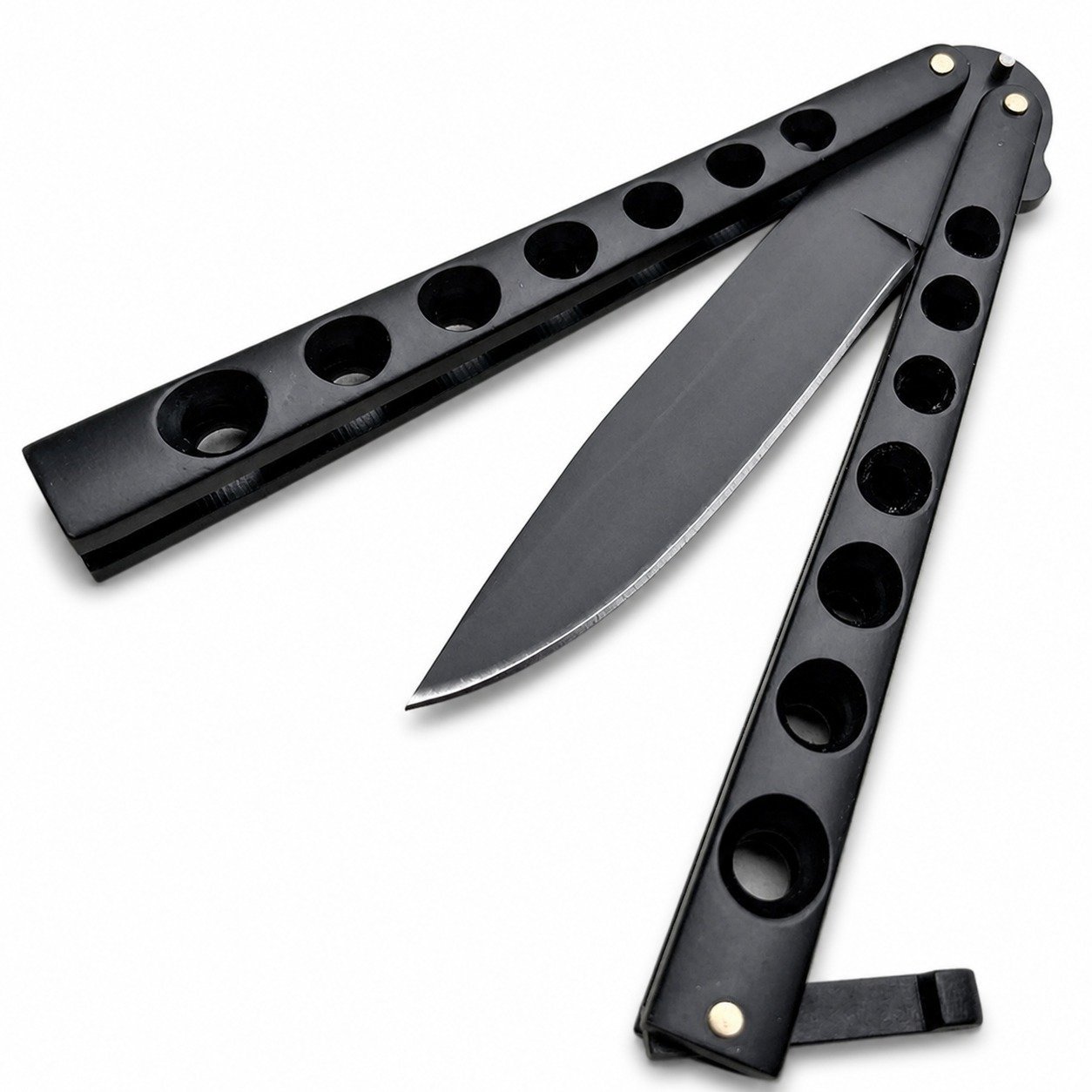 17340-main-white-clean.jpg 5.25 Inch Closed Helix Butterfly Balisong Knife