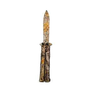 Bamboo Handle Butterfly Knife