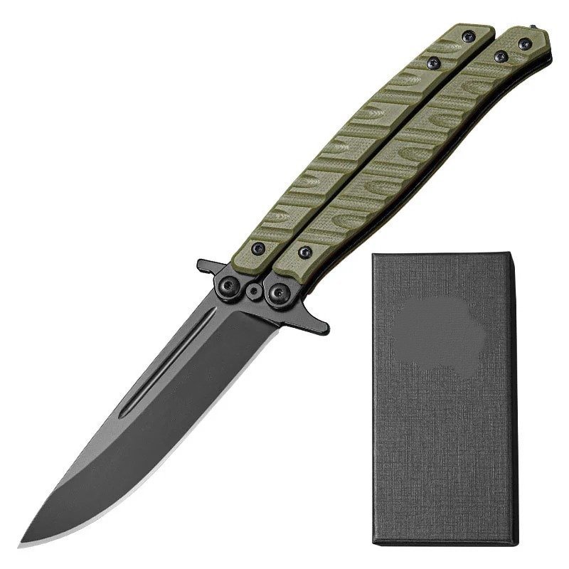 17439-main-white-clean.jpg Butterfly knife folding knife survival tool multi-function knife outdoor knife portable outdoor survival knife fruit knife