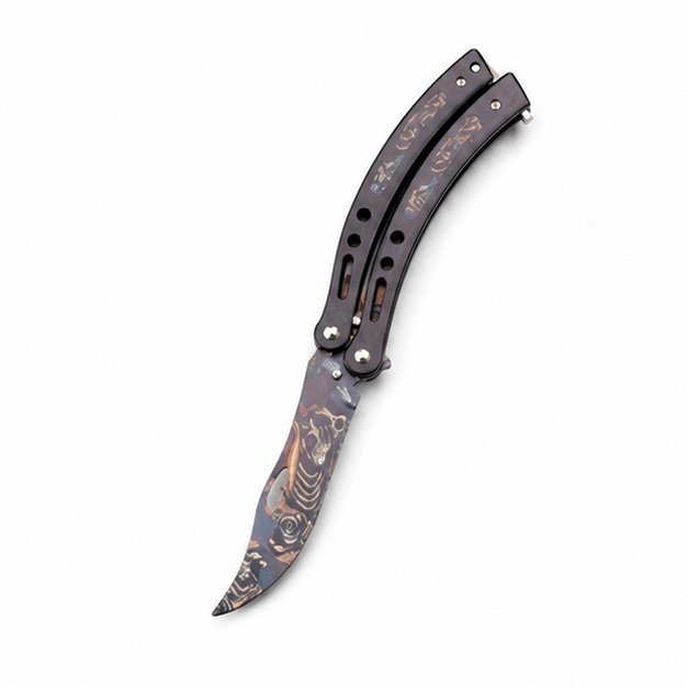 17564-main-white-clean.jpg Balisong Butterfly Tactical Combat Trainer