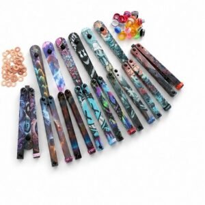 Butterfly Knife Jenny Fancy Plastic Knife Training Folding Knife