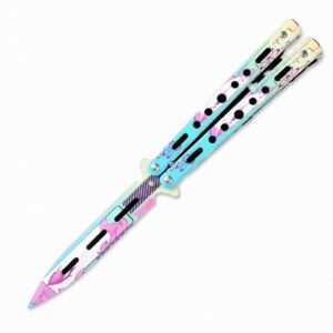 Butterfly knife butterfly knife unsharpened all-steel butterfly knife sling knife folding knife butterfly knife trainer practice knife