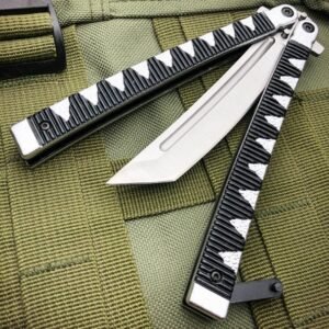 9.5Inch Samurai Japanese Style Tanto Blade Butterfly Knife Balisong