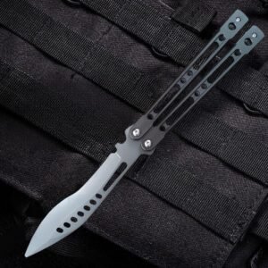 9 Curved Blade Balisong Trainer Knife