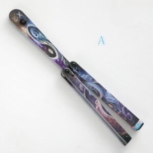 Butterfly Knife Jenny Fancy Plastic Knife Training Folding Knife