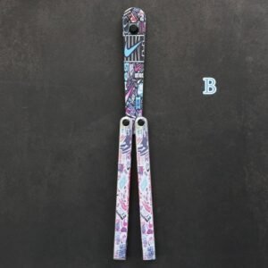 Butterfly Knife Flip Hand Knife Training Folding Knife Safe No Open Edge