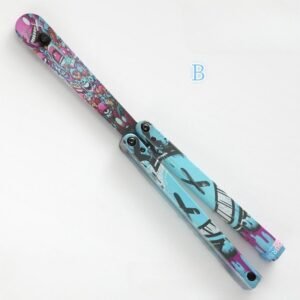 Butterfly Knife Jenny Fancy Plastic Knife Training Folding Knife