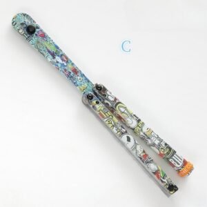 Butterfly Knife Jenny Fancy Plastic Knife Training Folding Knife