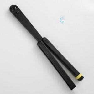 Transparent Butterfly Knife Uncut Training Knife Folding Knife Flinging Knife Plastic pc Smiley