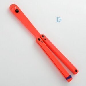 Transparent Butterfly Knife Uncut Training Knife Folding Knife Flinging Knife Plastic pc Smiley