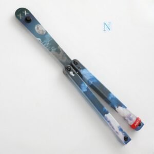 Butterfly Knife Flip Hand Knife Fancy Plastic Knife Training Folding Knife Safe No Open Edge