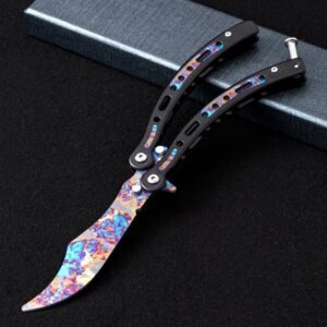 Butterfly practice knife folding unsharpened hand-throwing ornamental knife hand training knife