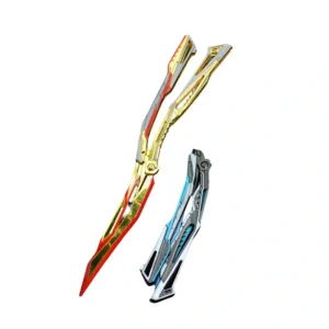 game peripheral metal model foldable butterfly knife trainer crafts