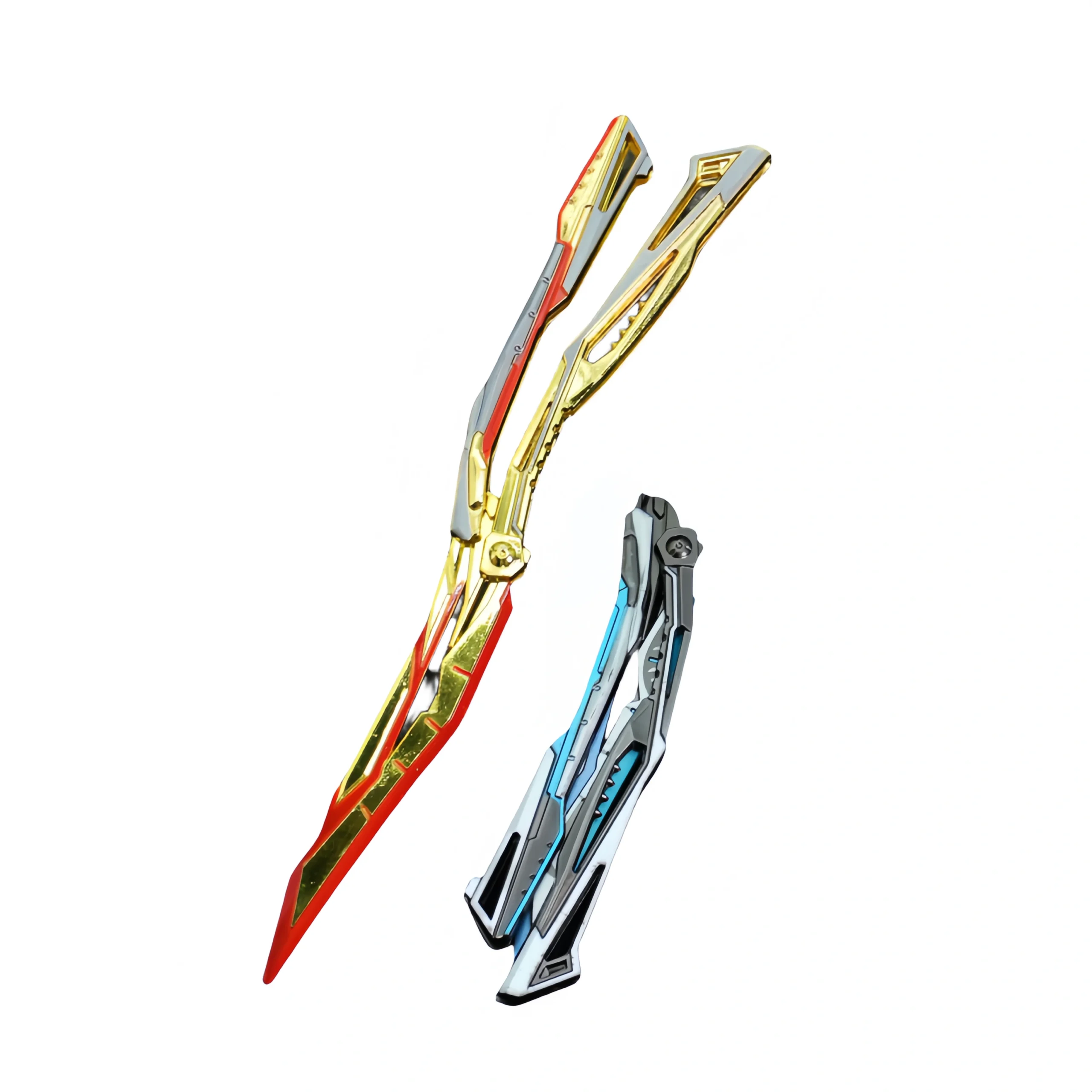 O1CN01KdWqos1hwEN2GcZtk_2217202384341-0-cib-scaled-1.webp game peripheral metal model foldable butterfly knife trainer crafts