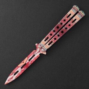 Butterfly knife butterfly knife unsharpened all-steel butterfly knife sling knife folding knife butterfly knife trainer practice knife