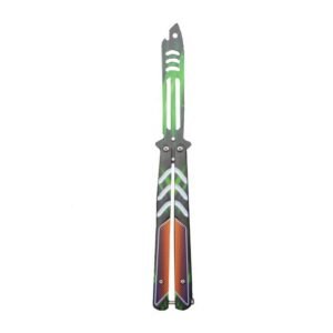 Folding unsharpened butterfly practice knife outdoor butterfly knife