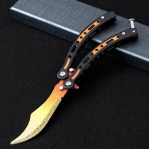 Butterfly practice knife folding unsharpened hand-throwing ornamental knife hand training knife