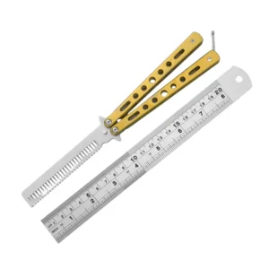butterfly knife butterfly knife novice practice knife butterfly comb toy practice knife full steel unsharpened