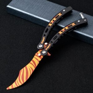 Butterfly practice knife folding unsharpened hand-throwing ornamental knife hand training knife