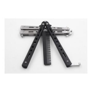 Balisong Butterfly Comb Edc Practice Tool, Safe And Unsharpened, For Beginners