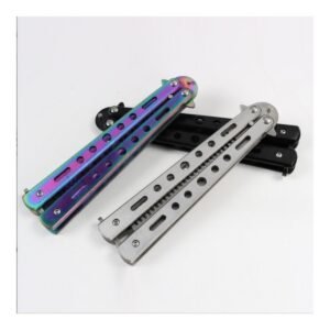 Balisong Butterfly Comb Edc Practice Tool, Safe And Unsharpened, For Beginners
