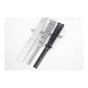 Balisong Butterfly Comb Edc Practice Tool, Safe And Unsharpened, For Beginners